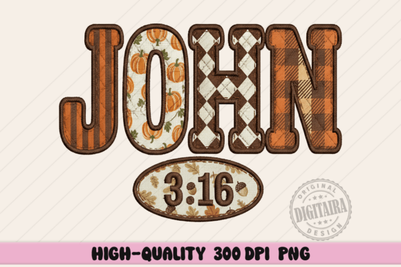 Christian John 3 16 Faux Embroidery PNG Review for Designers