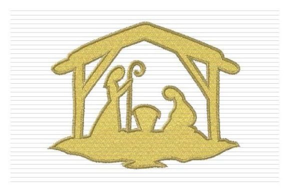 Christmas Nativity Embroidery File Review for Small Business Merch