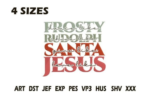 Frosty Rudolph Santa Jesus Embroidery Design Review