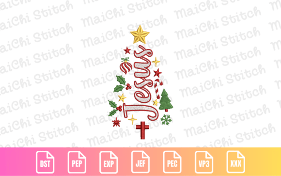 Jesus Christmas Tree: A Designer’s Review for Holiday Embroidery