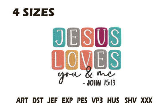 Jesus Loves You Me Embroidery Design Review