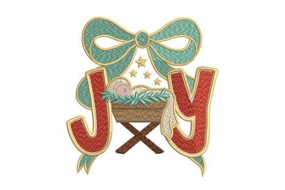 Joy Baby Jesus Christmas Bow: Embroidery Designer Review