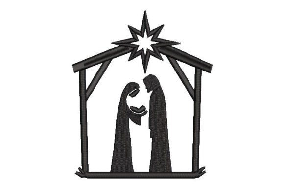 Mary and Joseph Birth of Jesus with Star