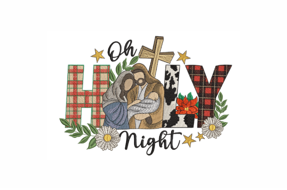 Oh Holy Nignt: A Season-Long Embroidery Design for Small Shops